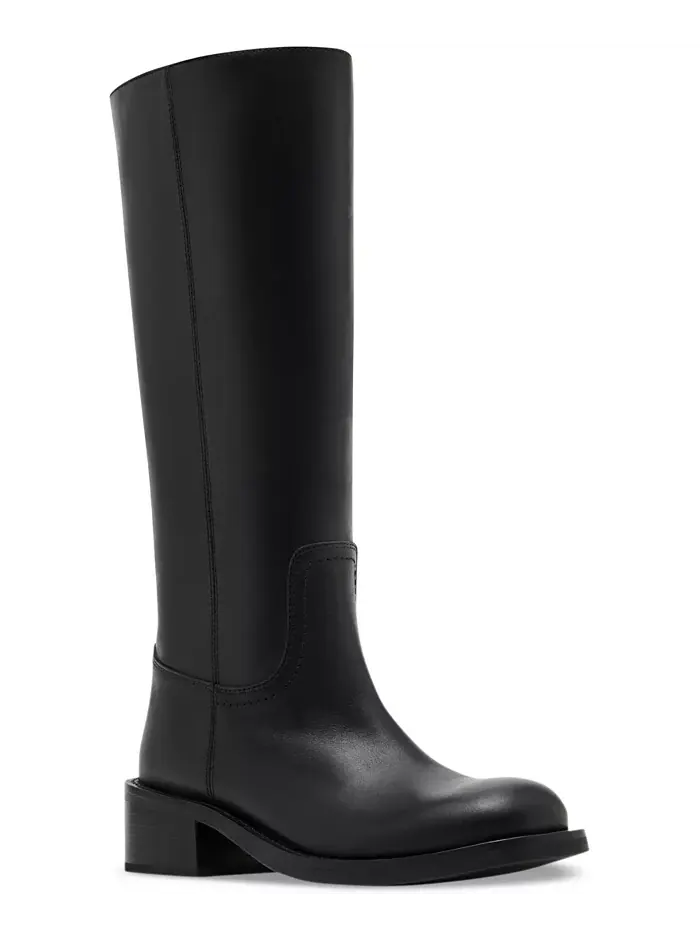 Женские сапоги Steve Madden Riggs кожаные с квадратным носком