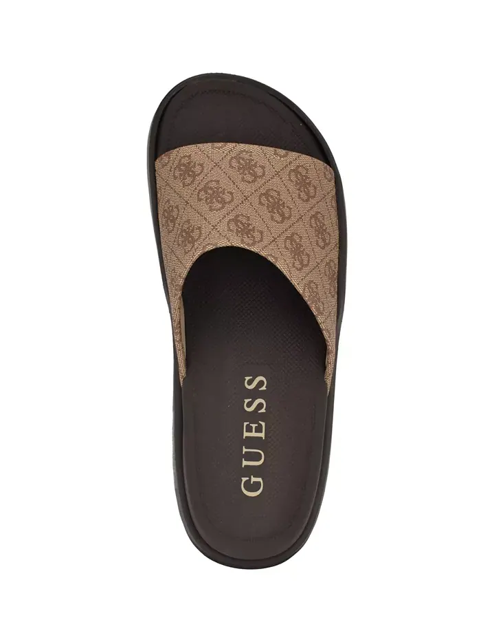 Мужские брендовые слайдеры Magaria с утолщенной подошвой для бассейна GUESS — изображение 4 из 5