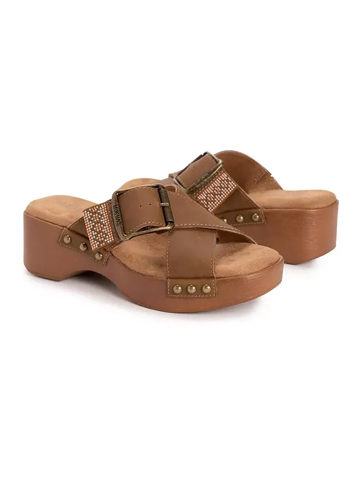 Женские сандалии Charlotte MUK LUKS — изображение 6 из 8, коричневый