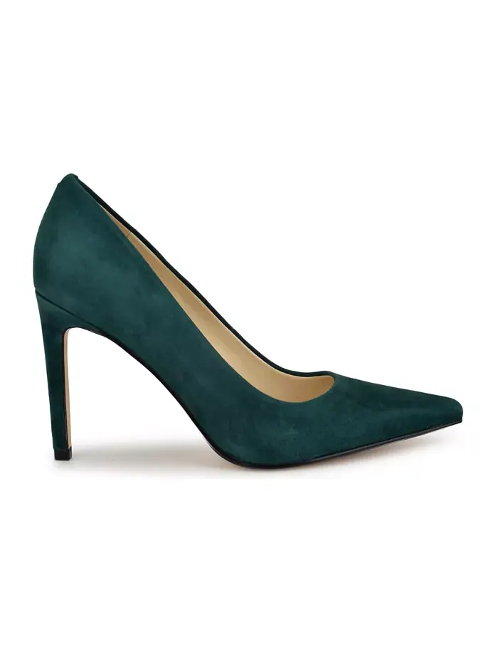 Женские туфли Oraye с острым носком на высоком каблуке-шпильке Nine West — изображение 2 из 5, зеленый