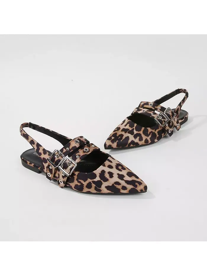 Туфли-лодочки Fabiola Slingback BERNESS — изображение 2 из 3, леопардовый