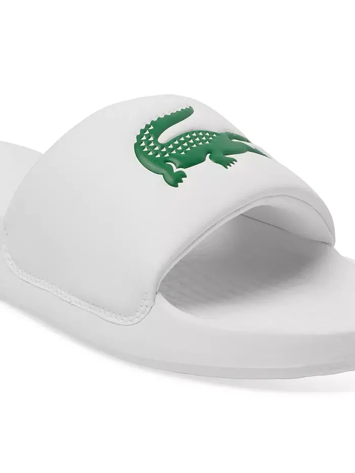 Мужские слайды Logo Serve 1.0 Lacoste — изображение 6 из 6, белый/зеленый
