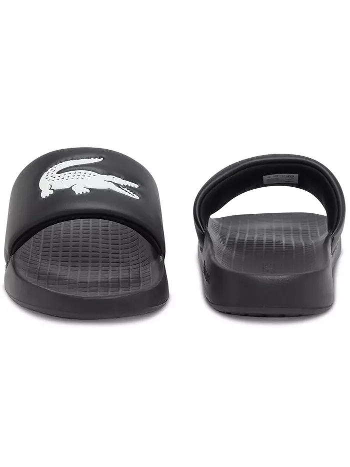 Мужские слайды Logo Serve 1.0 Lacoste — изображение 4 из 6, черный/белый