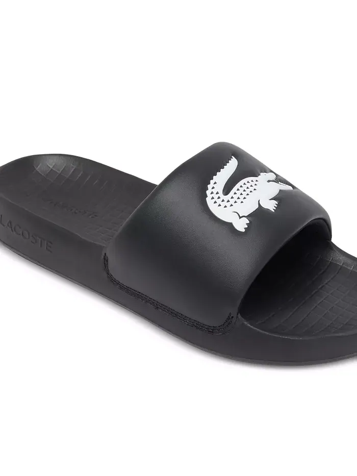 Мужские слайды Logo Serve 1.0 Lacoste — изображение 5 из 6, черный/белый
