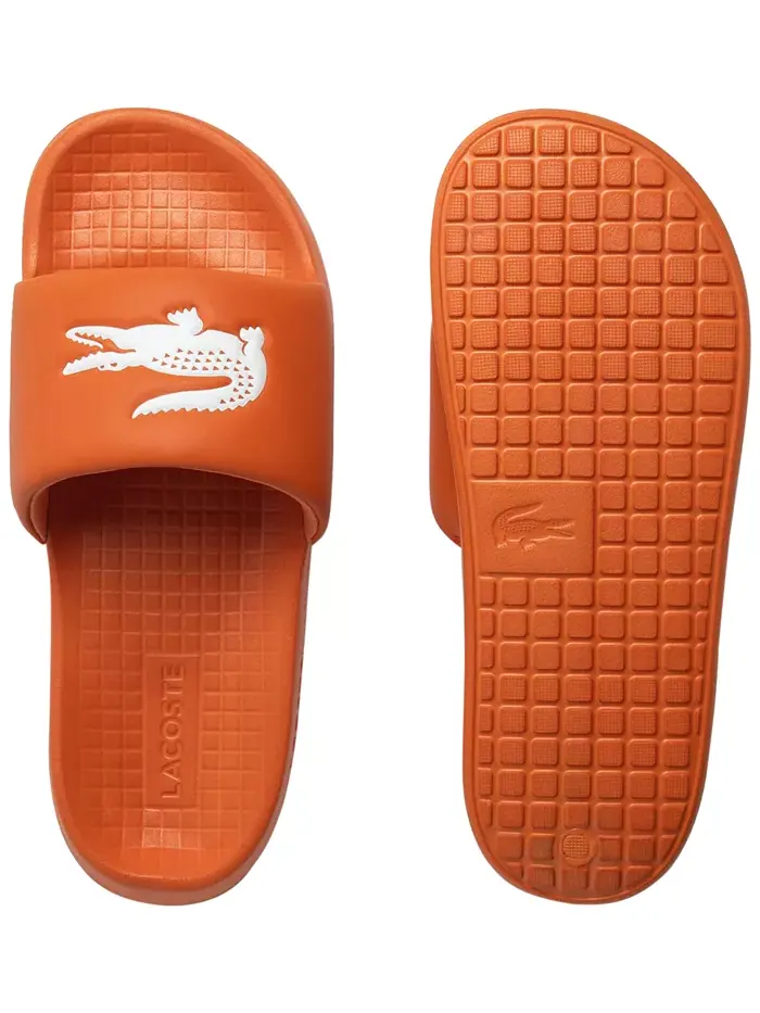 Мужские слайды Logo Serve 1.0 Lacoste — изображение 3 из 5, оранжевый/белый