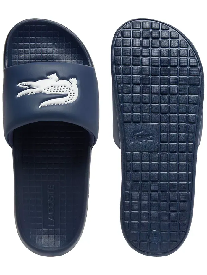 Мужские слайды Logo Serve 1.0 Lacoste — изображение 4 из 8, темно-синий/белый