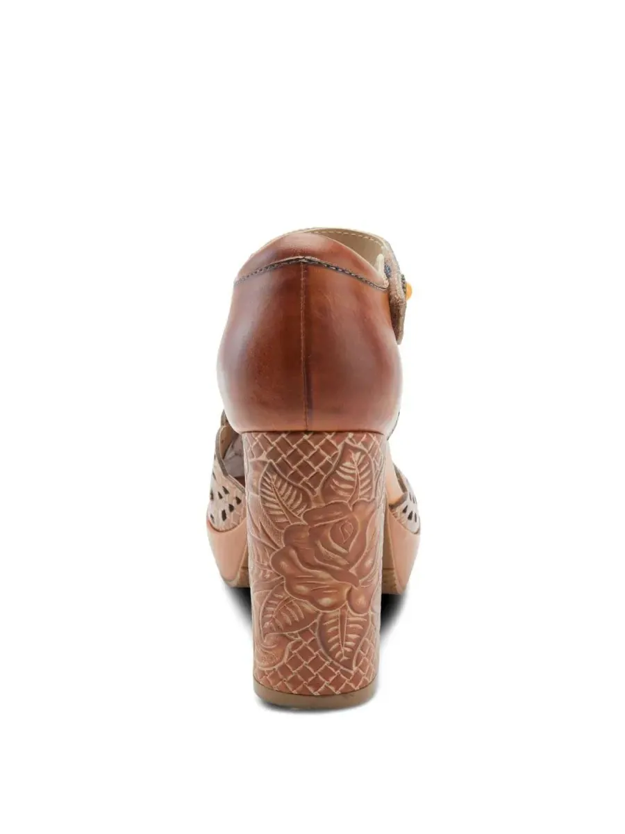 Женские туфли-лодочки «Мэри Джейн» от Debbihary, расписанные вручную кожей — изображение 4 из 6, мульти