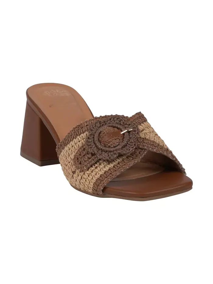 Женские босоножки Liza на устойчивом каблуке GC Shoes — изображение 1 из 5, коричневый