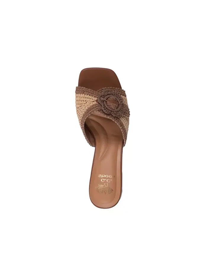 Женские босоножки Liza на устойчивом каблуке GC Shoes — изображение 4 из 5, коричневый