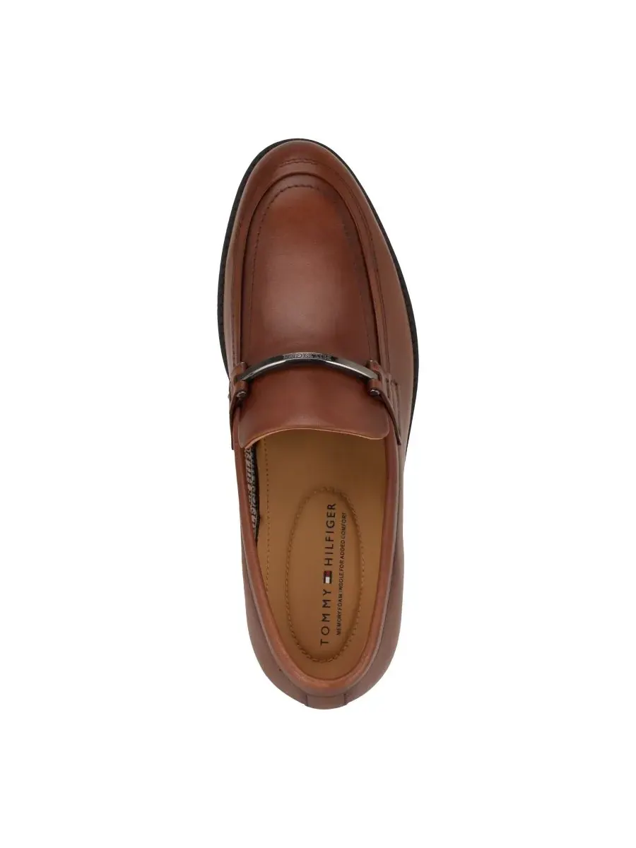 Мужские кожаные лоферы Jezzon Tommy Hilfiger, темно-natural leather — изображение 4 из 5, темный