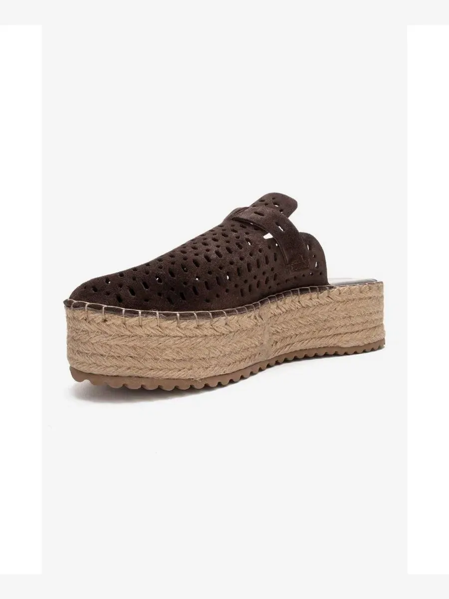 Женские кожаные сандалии на платформе Louis Forever & Always Shoes — изображение 4 из 6, коричневый