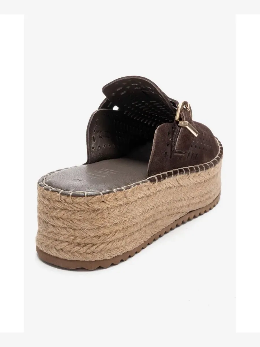 Женские кожаные сандалии на платформе Louis Forever & Always Shoes — изображение 5 из 6, коричневый