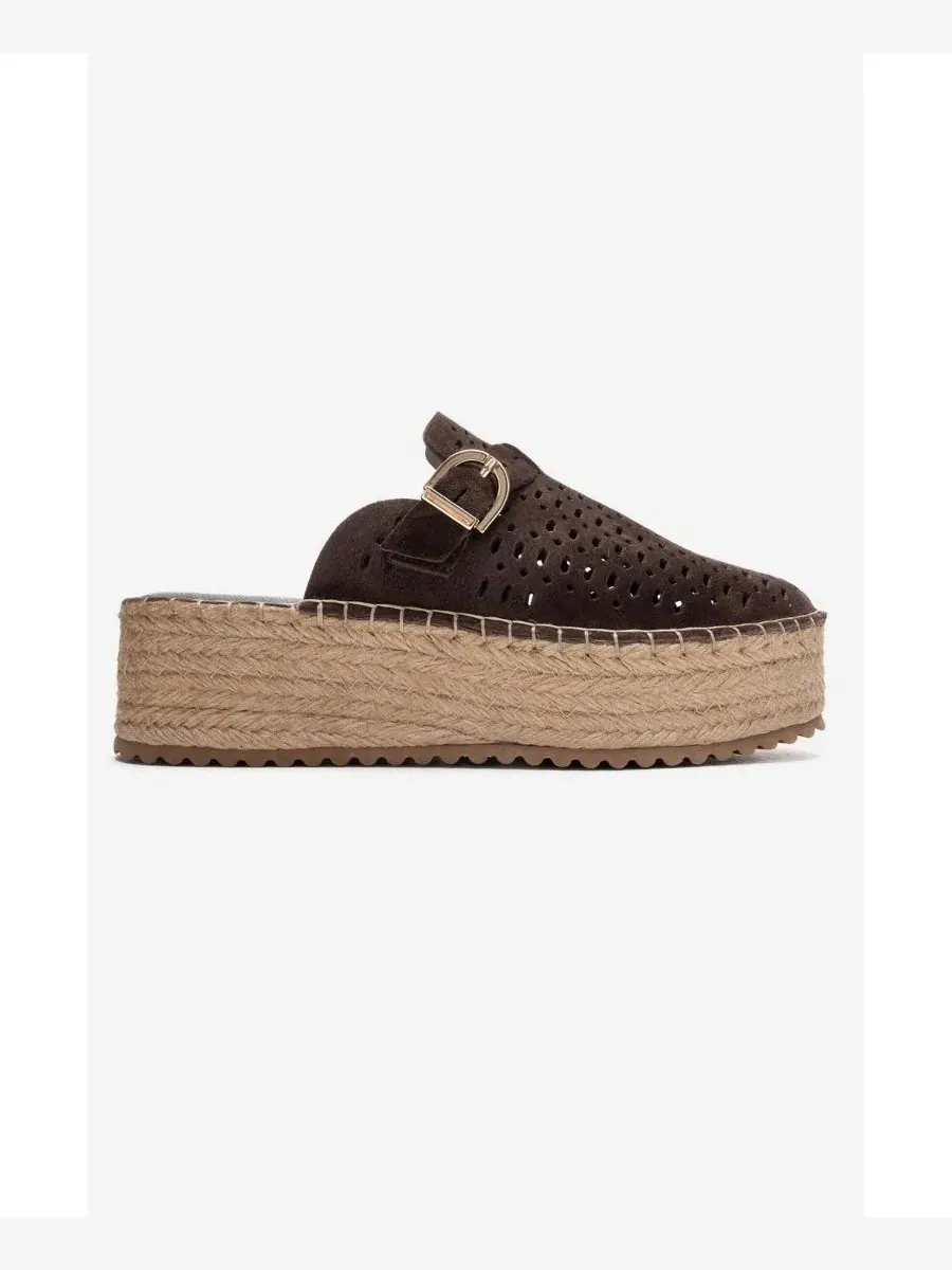 Женские кожаные сандалии на платформе Louis Forever & Always Shoes — изображение 6 из 6, коричневый