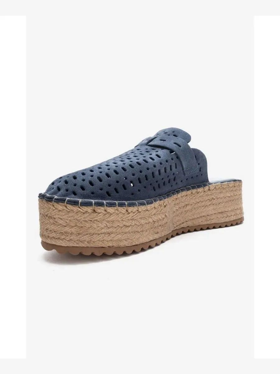 Женские кожаные сандалии на платформе Louis Forever & Always Shoes — изображение 4 из 6, джинсовый синий синий