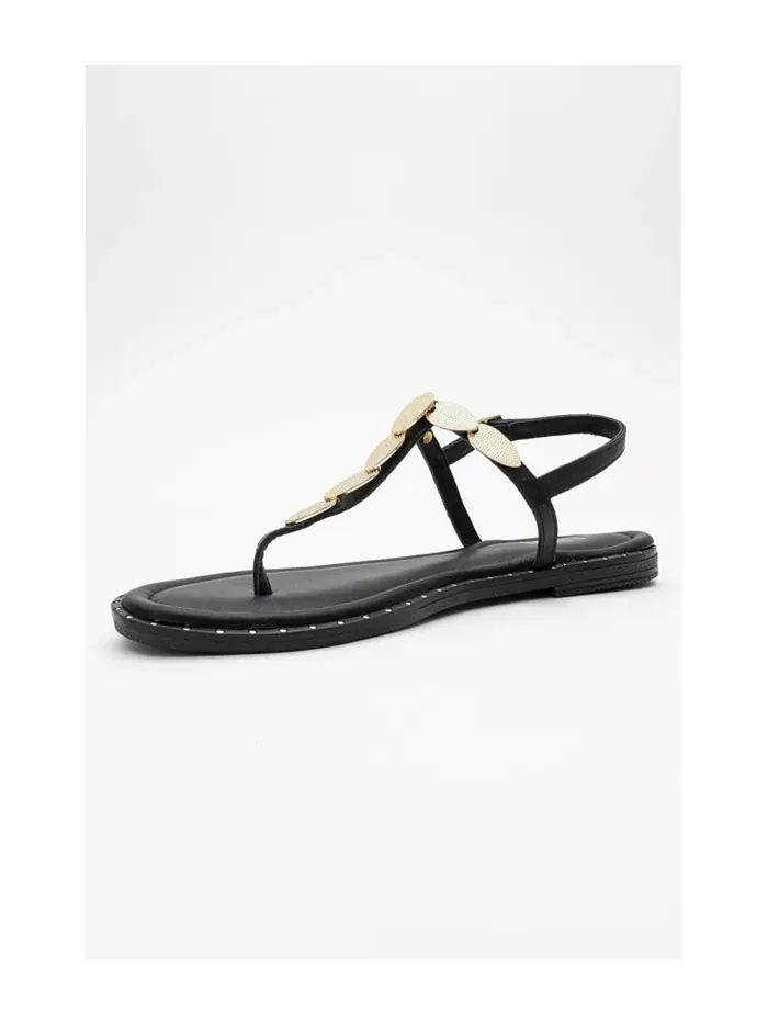 Кожаные босоножки Marea на плоской подошве (женские) Forever & Always Shoes — изображение 2 из 2, черный