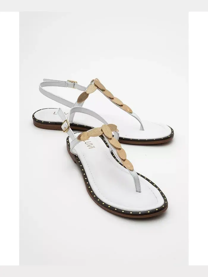 Кожаные босоножки Marea на плоской подошве (женские) Forever & Always Shoes — изображение 1 из 5, белый