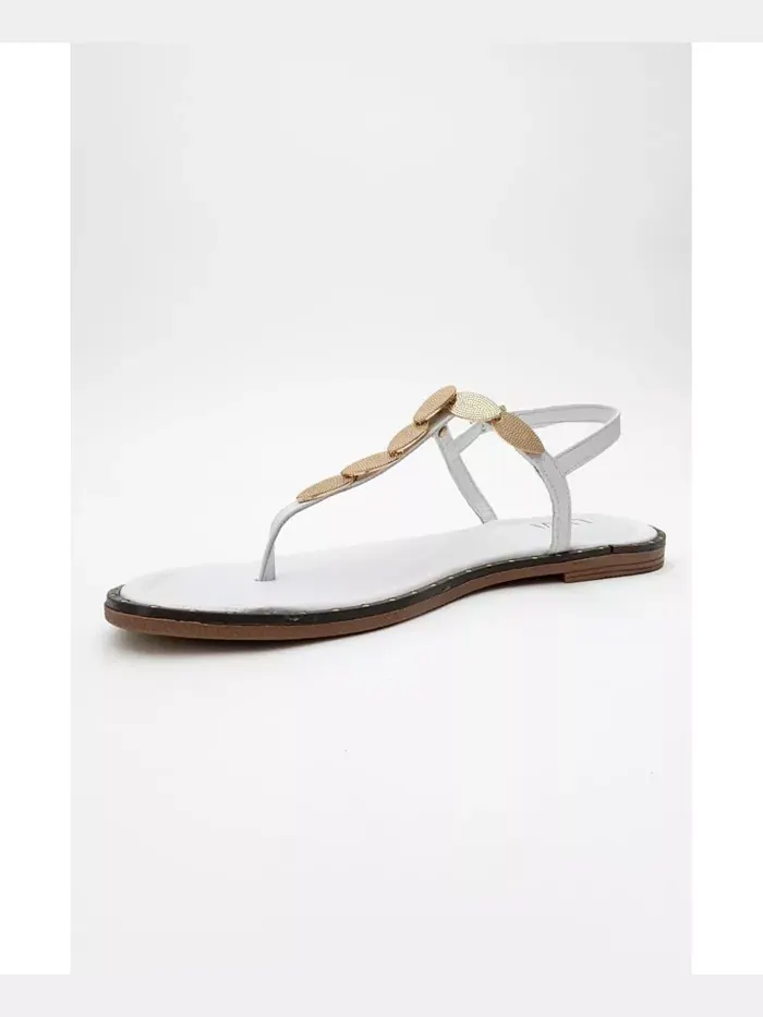 Кожаные босоножки Marea на плоской подошве (женские) Forever & Always Shoes — изображение 5 из 5, белый
