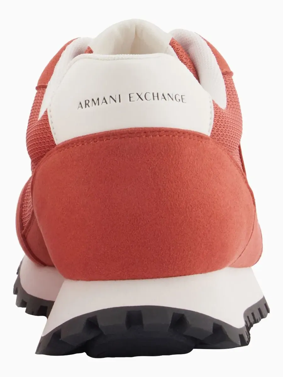 Мужские кроссовки на шнуровке A|X Armani Exchange — изображение 3 из 6, оранжевый/белый