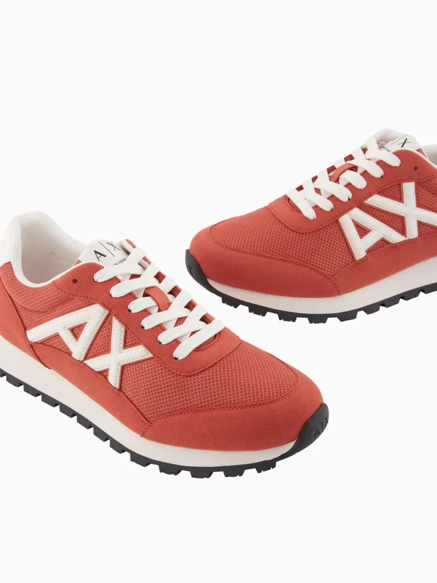Мужские кроссовки на шнуровке A|X Armani Exchange — изображение 6 из 6, оранжевый/белый
