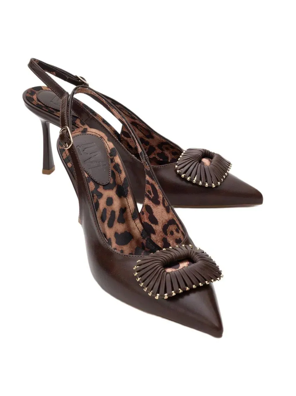 Женские туфли-лодочки Spera с пряжкой и острым носком Prologue Shoes — изображение 2 из 6, коричневый