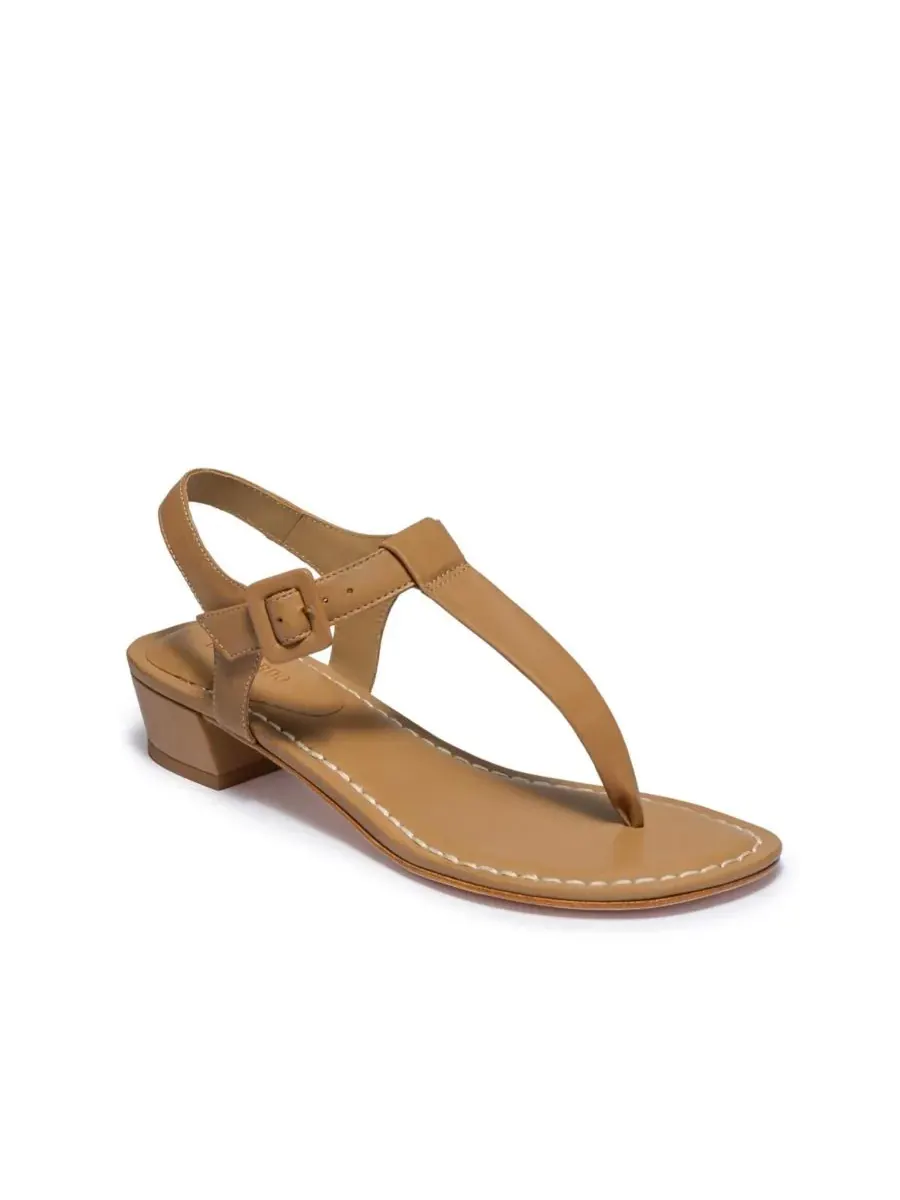 Женские сандалии Goyara на полукаблуке Bernardo Footwear — изображение 1 из 4, бежевый