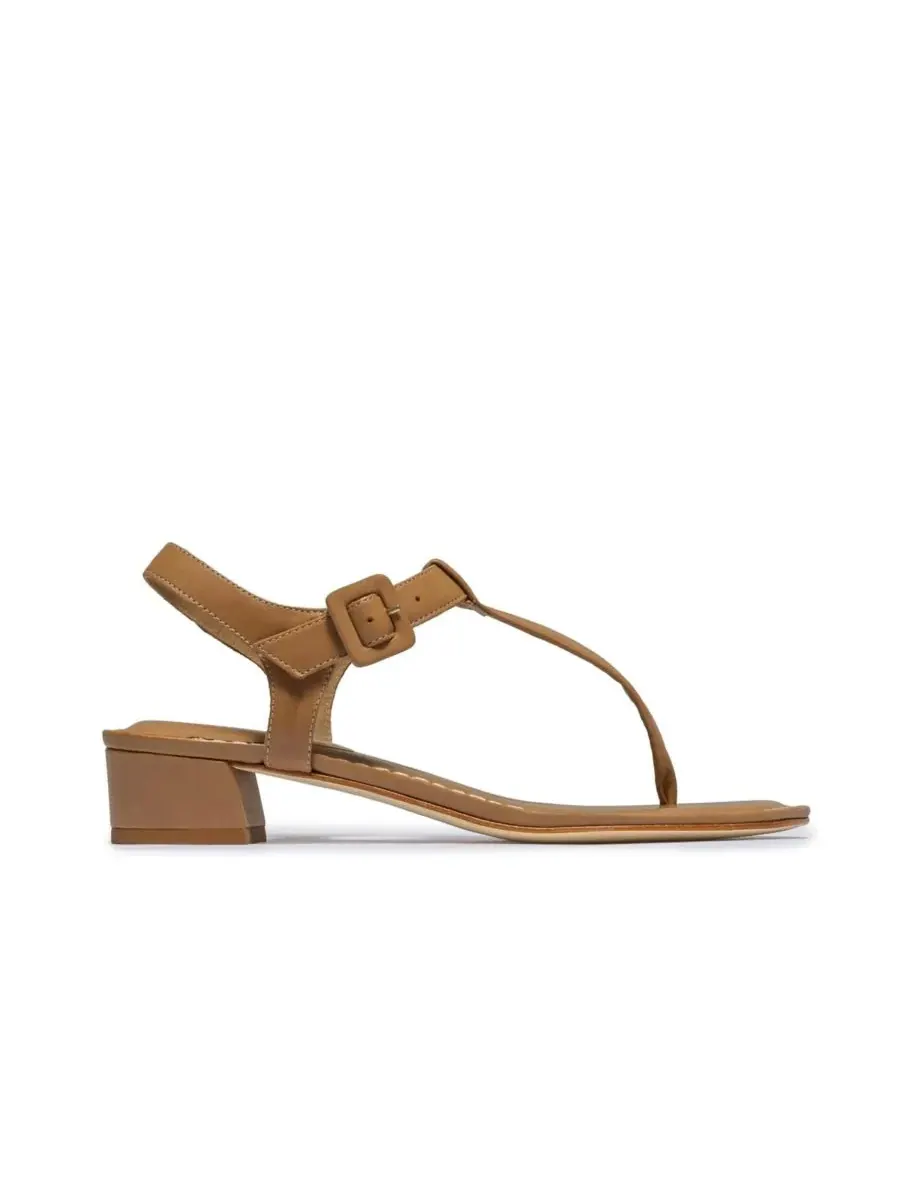 Женские сандалии Goyara на полукаблуке Bernardo Footwear — изображение 2 из 4, бежевый