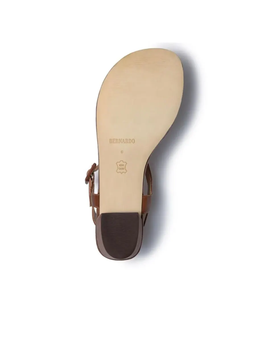 Женские сандалии Goyara на полукаблуке Bernardo Footwear — изображение 4 из 6, махагони