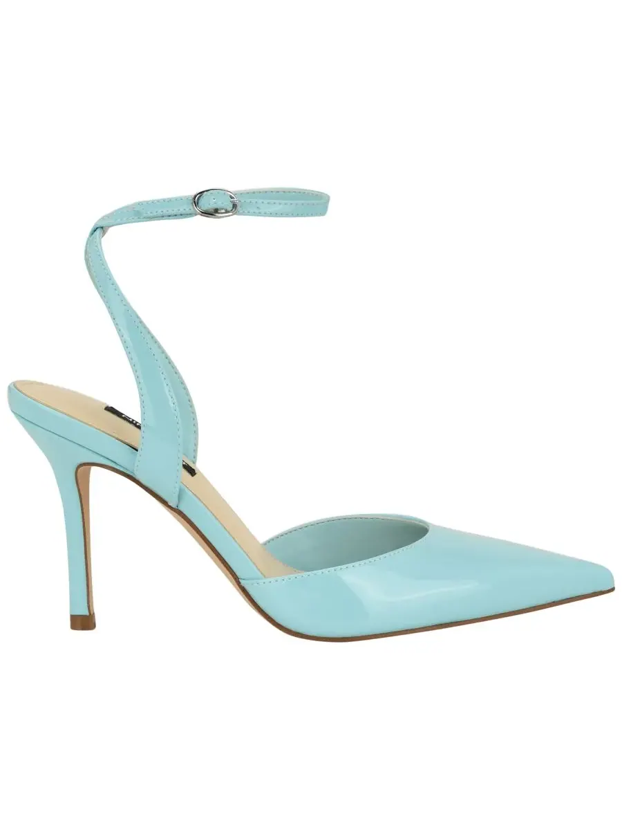 Женские туфли-лодочки Grana с ремешком на щиколотке Nine West — изображение 2 из 5, светлый синий