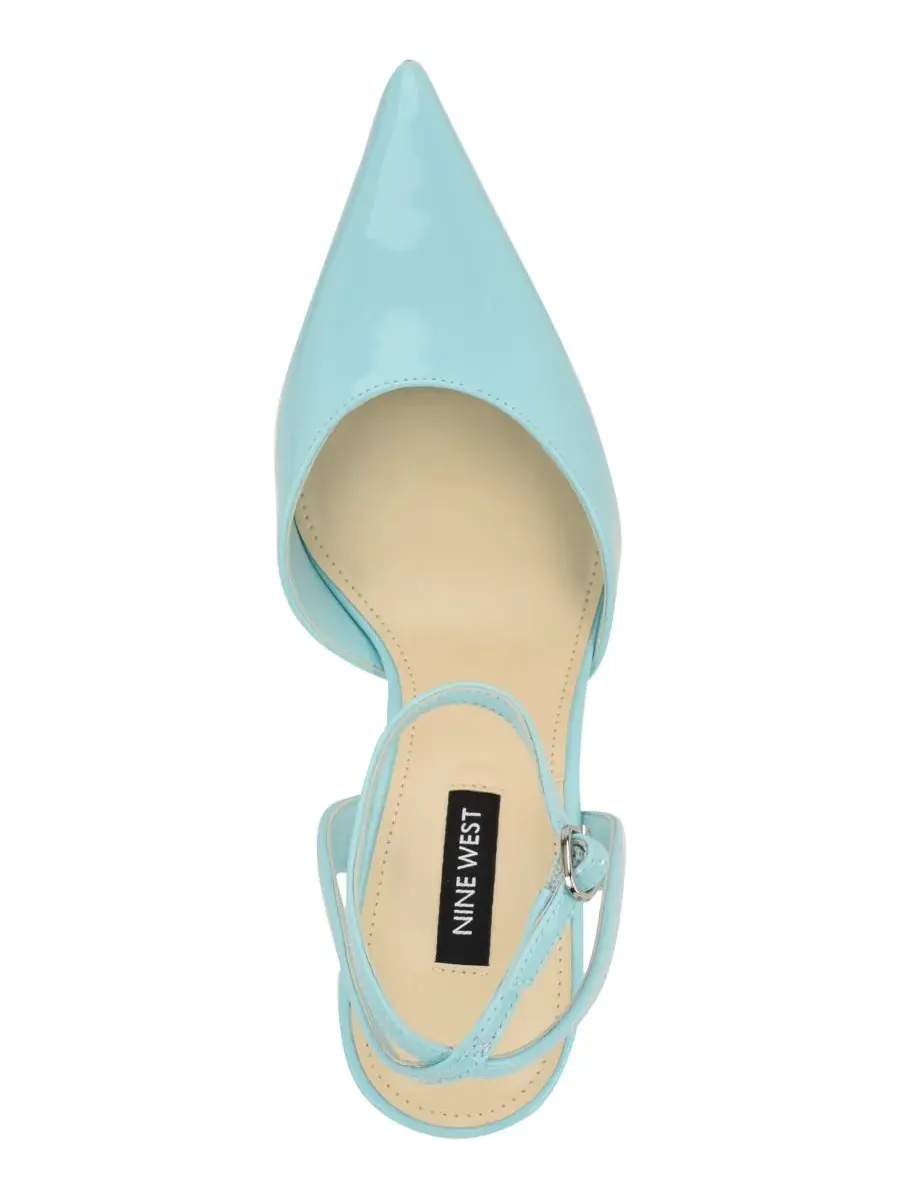 Женские туфли-лодочки Grana с ремешком на щиколотке Nine West — изображение 4 из 5, светлый синий