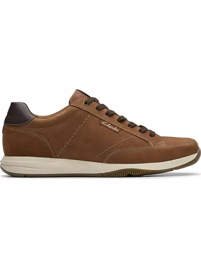 Кеды мужские Clarks Townview, повседневные, на шнуровке — изображение 2 из 7, бежевый/бежевый