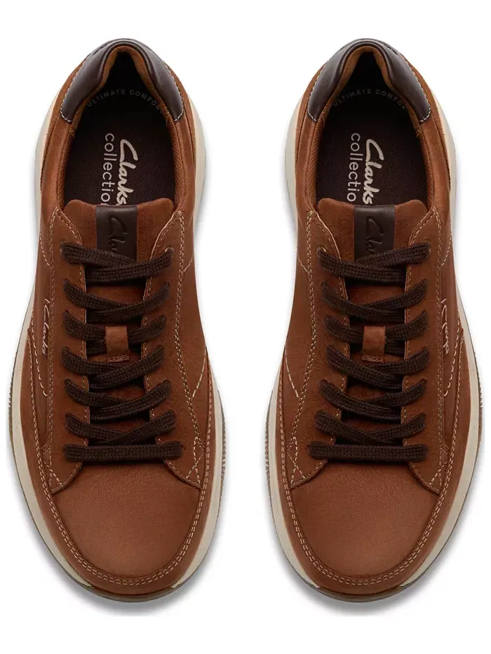 Кеды мужские Clarks Townview, повседневные, на шнуровке — изображение 5 из 7, бежевый/бежевый