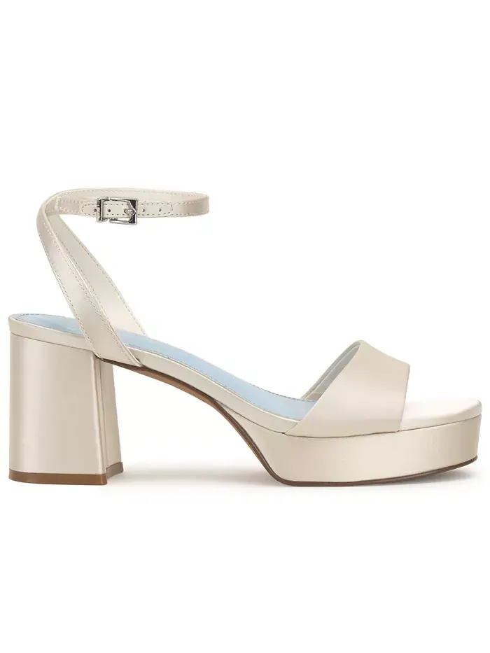 Платформенные блочные босоножки на каблуке Pendry Vince Camuto — изображение 2 из 5, слоновая кость/кремовый