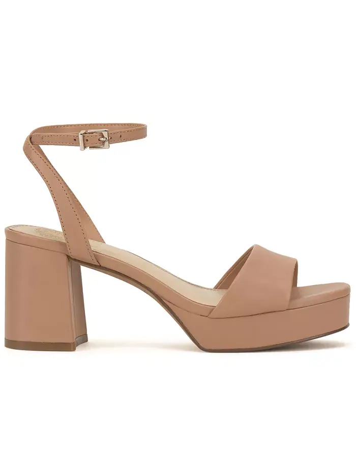 Платформенные блочные босоножки на каблуке Pendry Vince Camuto — изображение 2 из 5, бежевый/бежевый