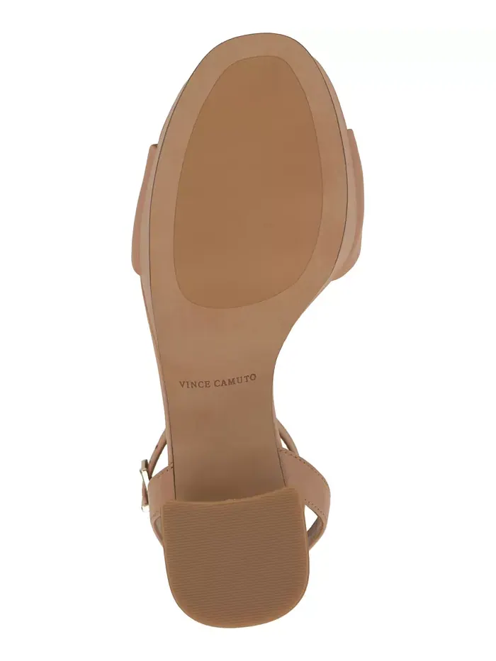 Платформенные блочные босоножки на каблуке Pendry Vince Camuto — изображение 5 из 5, бежевый/бежевый