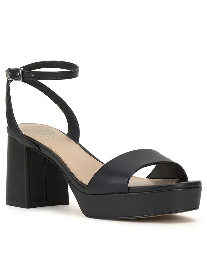 Платформенные блочные босоножки на каблуке Pendry Vince Camuto — изображение 1 из 5, черный