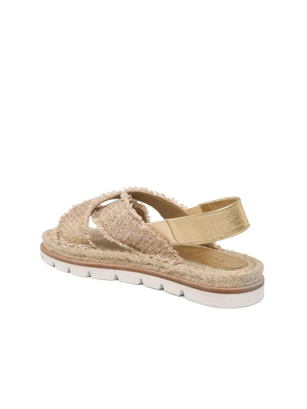 Сандалии-эспадрильи с ремешками из рафии Bo Slingback JSlides — изображение 2 из 3, золото
