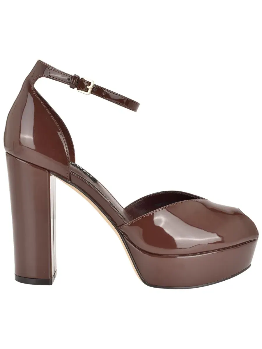 Босоножки на платформе и высоком каблуке Keela Nine West — изображение 2 из 5, коричневый