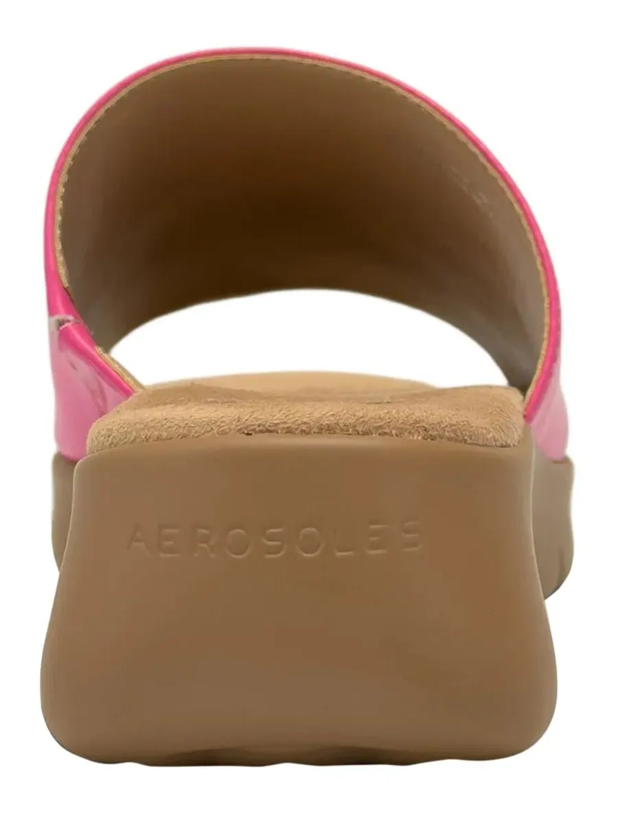 Сандалии-вьетнамки на танкетке Nora Aerosoles, Raspberry Faux Leather — изображение 3 из 6