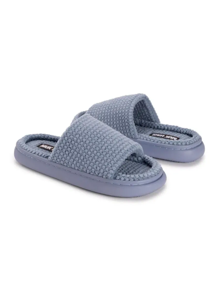 Шлепанцы-слайды Marsai Slide из полиэстера MUK LUKS — изображение 3 из 7, синий