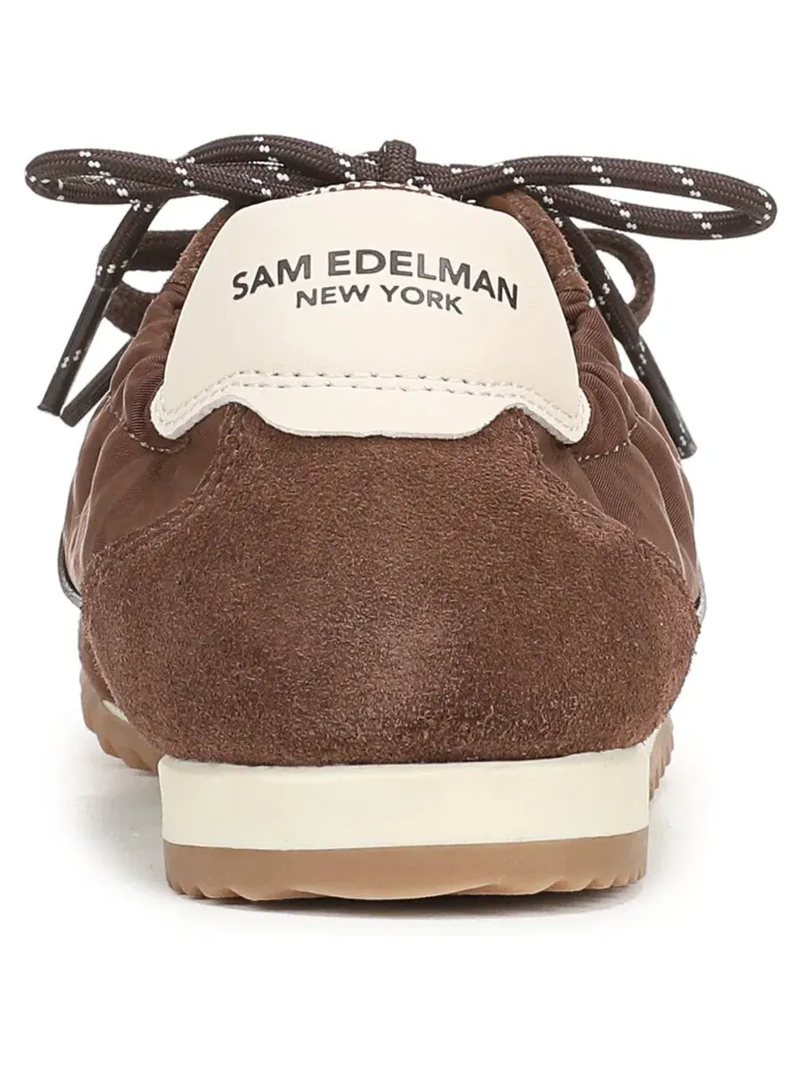 Кроссовки женские с круглым носком и шнуровкой Ivanna Lace-Up Sneaker Sam Edelman — изображение 3 из 5, коричневый