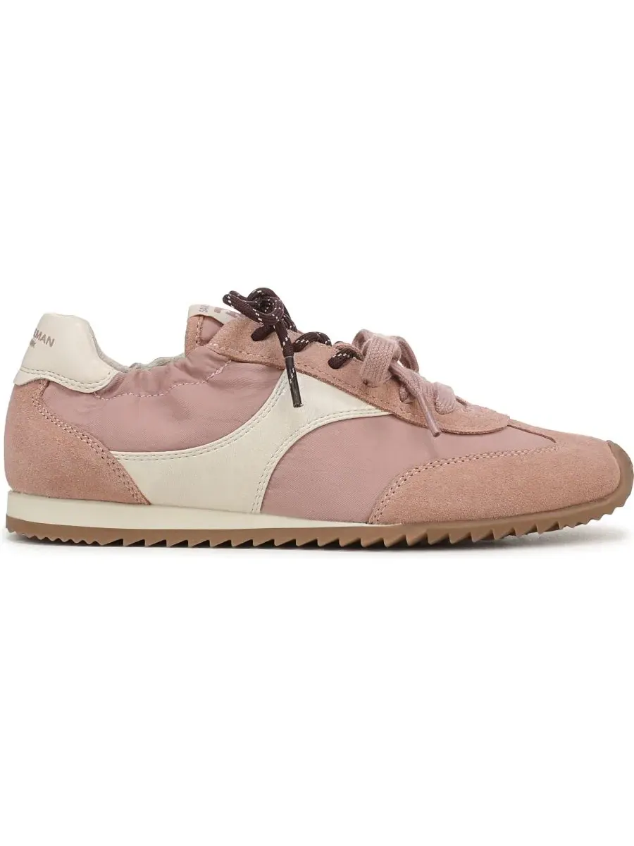 Кроссовки женские с круглым носком и шнуровкой Ivanna Lace-Up Sneaker Sam Edelman, Brit Blush Suede — изображение 2 из 5