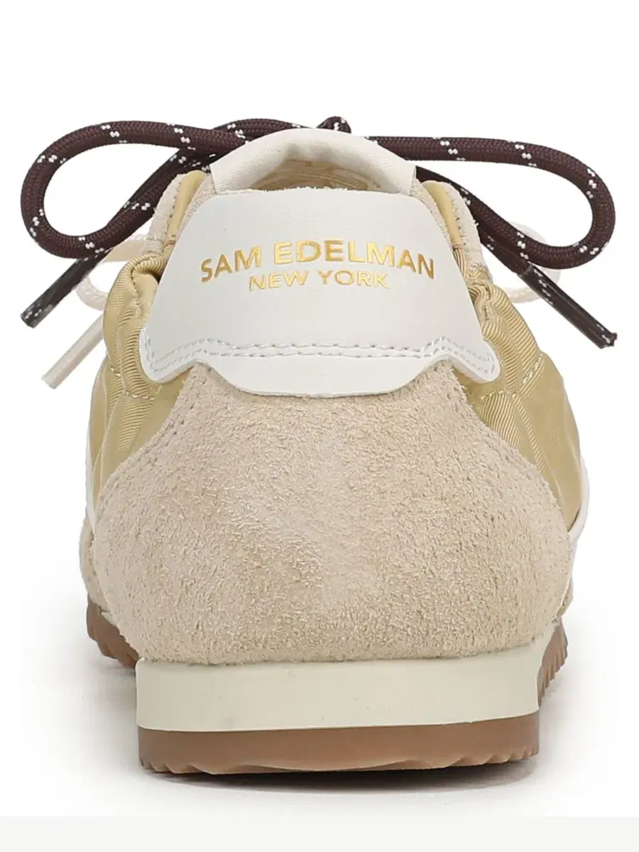 Кроссовки женские с круглым носком Ivanna Lace-Up Sneaker Sam Edelman — изображение 3 из 5, желтый
