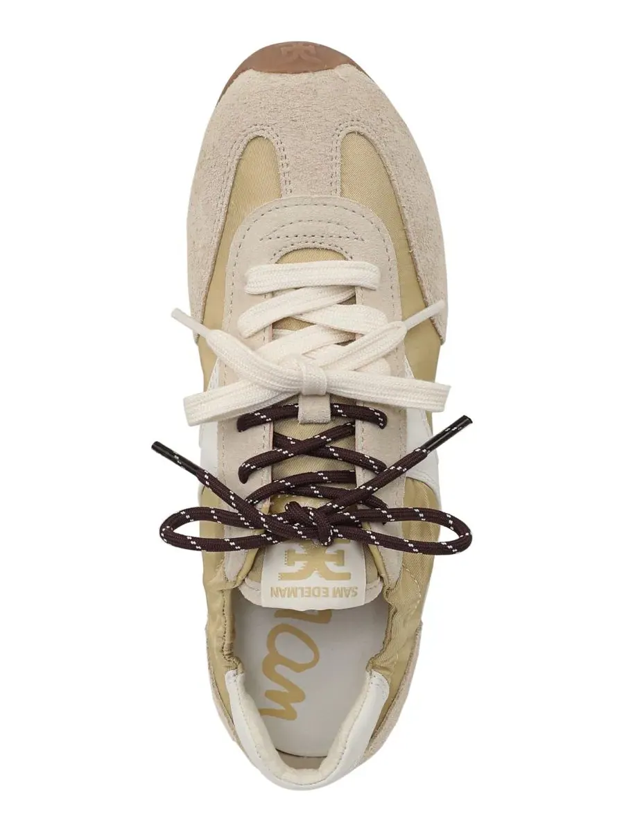 Кроссовки женские с круглым носком Ivanna Lace-Up Sneaker Sam Edelman — изображение 4 из 5, желтый