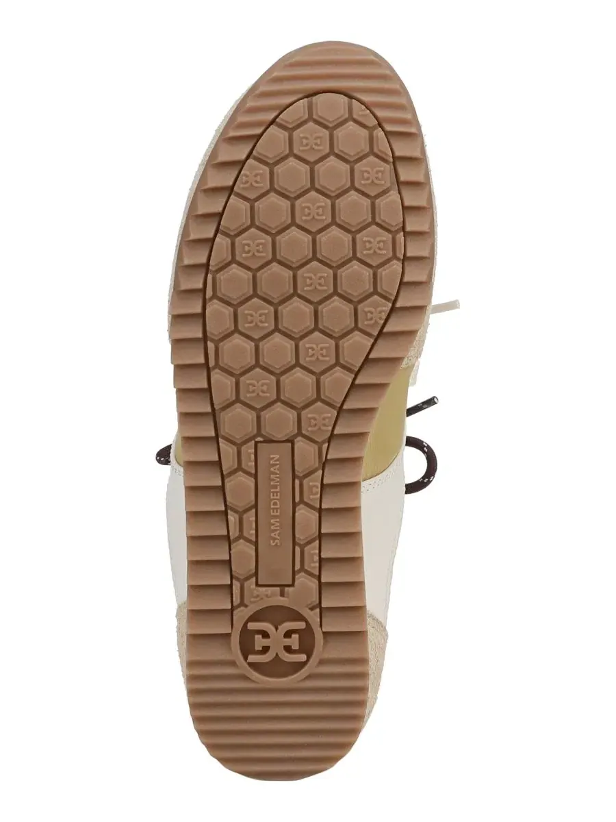 Кроссовки женские с круглым носком Ivanna Lace-Up Sneaker Sam Edelman — изображение 5 из 5, желтый
