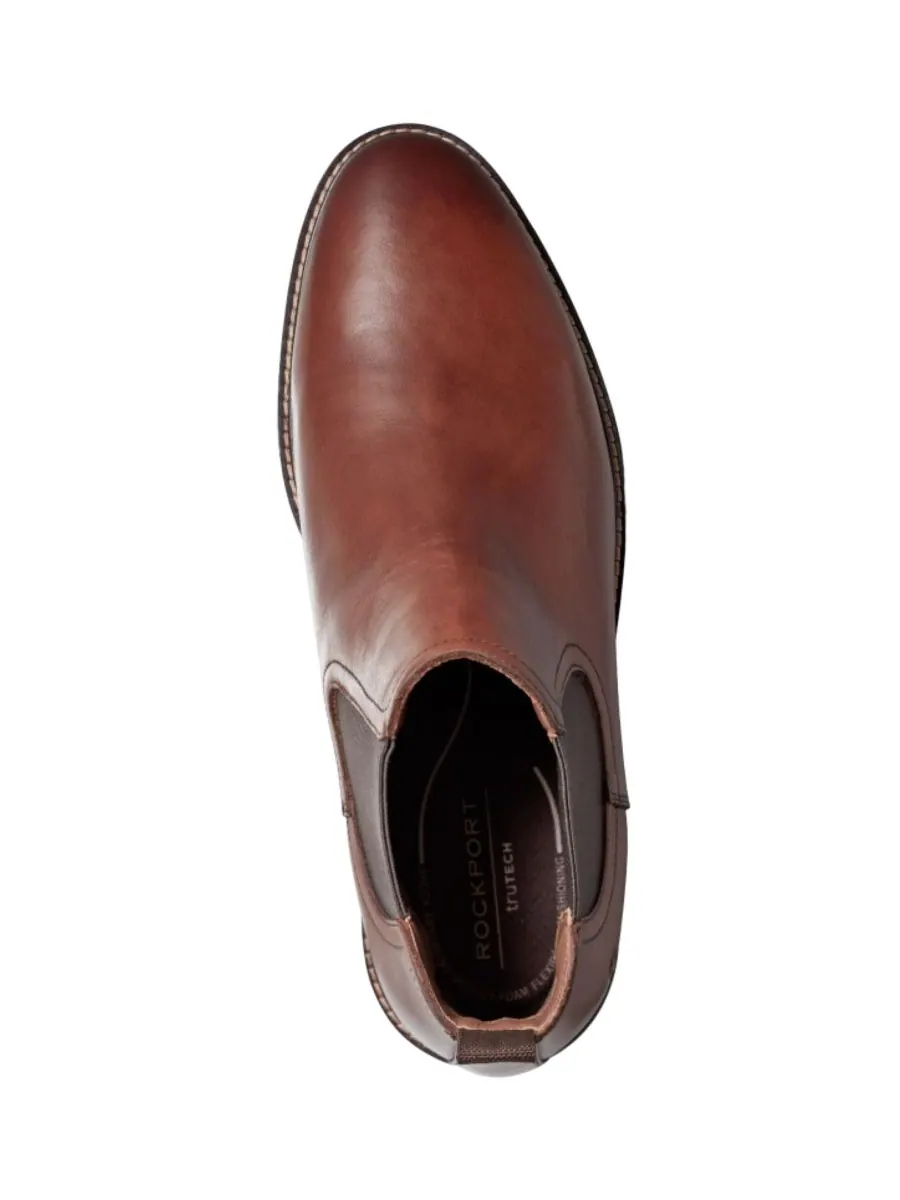 Мужские ботинки Cassius Pull-On с миндалевидным носком Rockport — изображение 4 из 5, темный