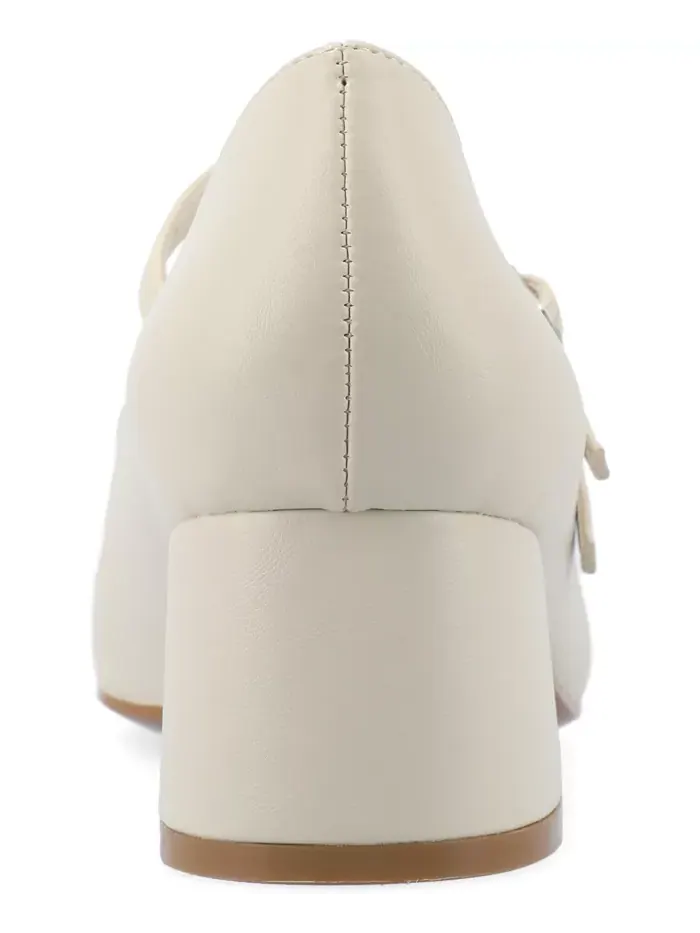 Женские туфли-лодочки Nally Double Strap Mary Jane Journee Collection — изображение 3 из 5, белый