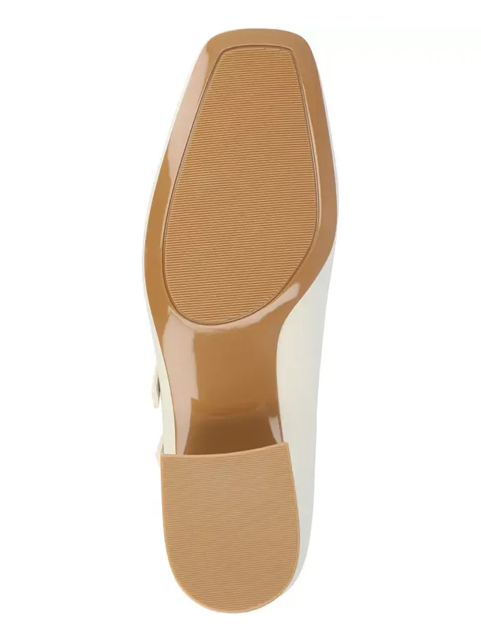 Женские туфли-лодочки Nally Double Strap Mary Jane Journee Collection — изображение 5 из 5, белый