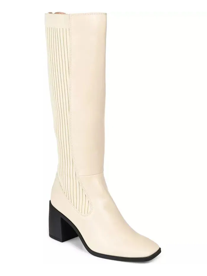 Женские сапоги Winny Wide Calf Journee Collection — изображение 1 из 9, кость