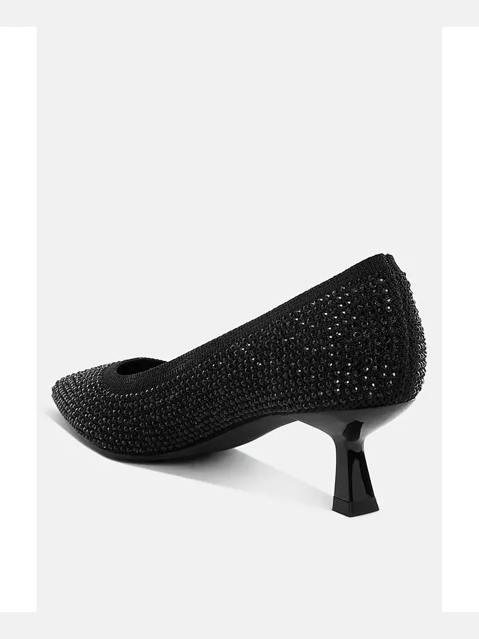 Vimto дышащие туфли-лодочки с камнями и технологией Flyknit London Rag — изображение 3 из 3, черный