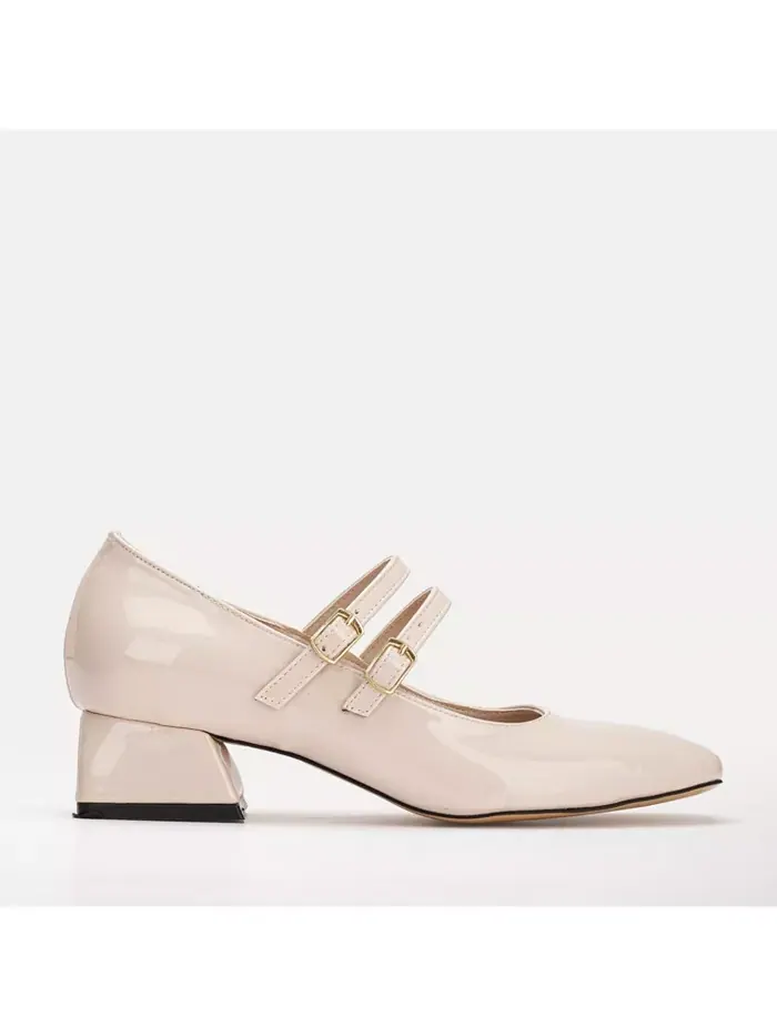 Туфли Lizbeth в стиле Mary Jane Forever & Always Shoes — изображение 1 из 8, бежевый
